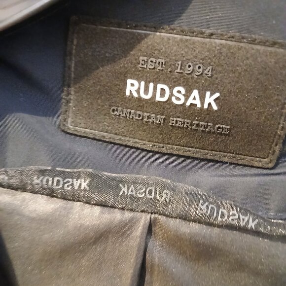 Rudsak Leather Trench Zip Jacket - Picture 6 of 10